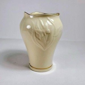 Vintage Belleek Bisque Porcelain Miniature Bud Vase